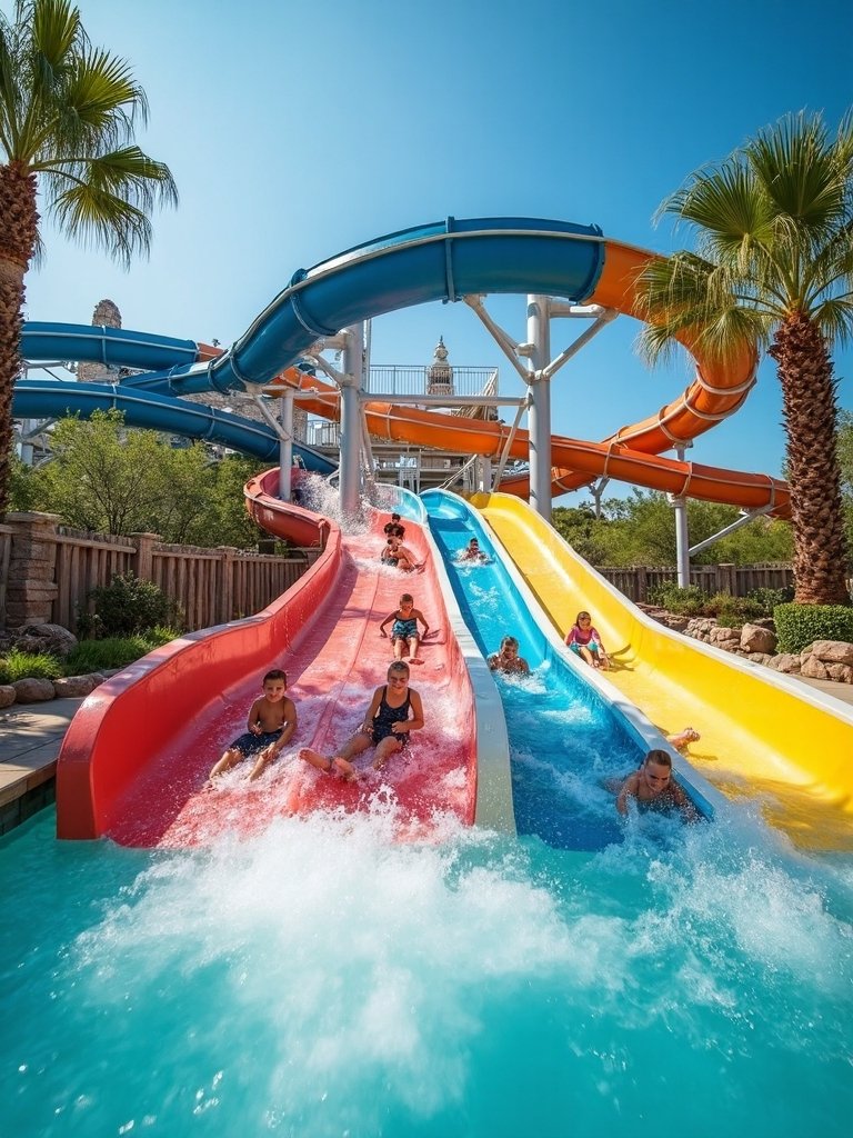 aquatic playground with thrilling attractions