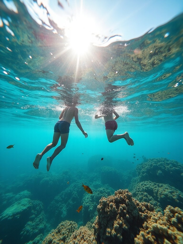 captivating snorkeling in crystal clear reefs