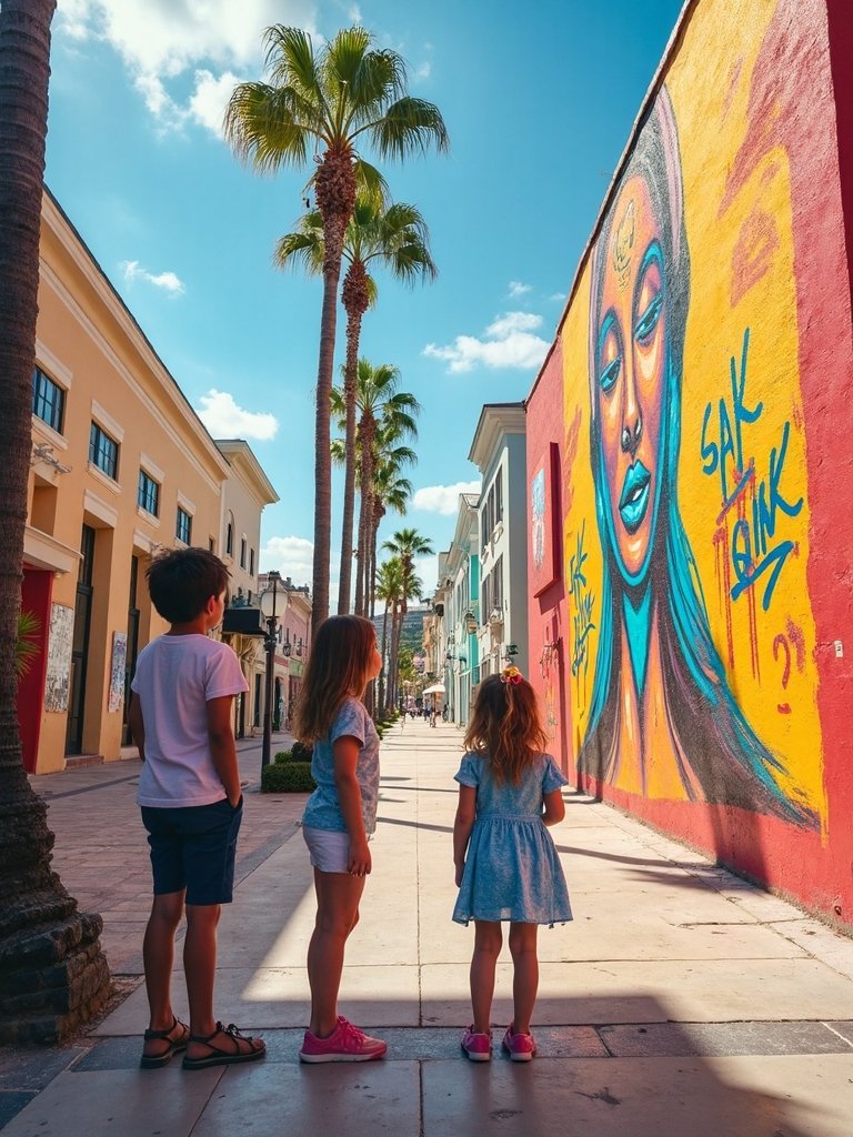 discover colorful outdoor mural art experience