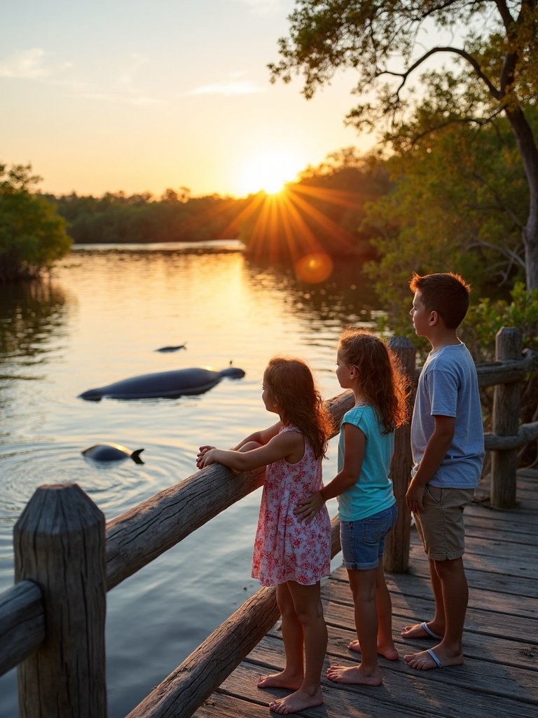 serene waterfront manatee viewing escape