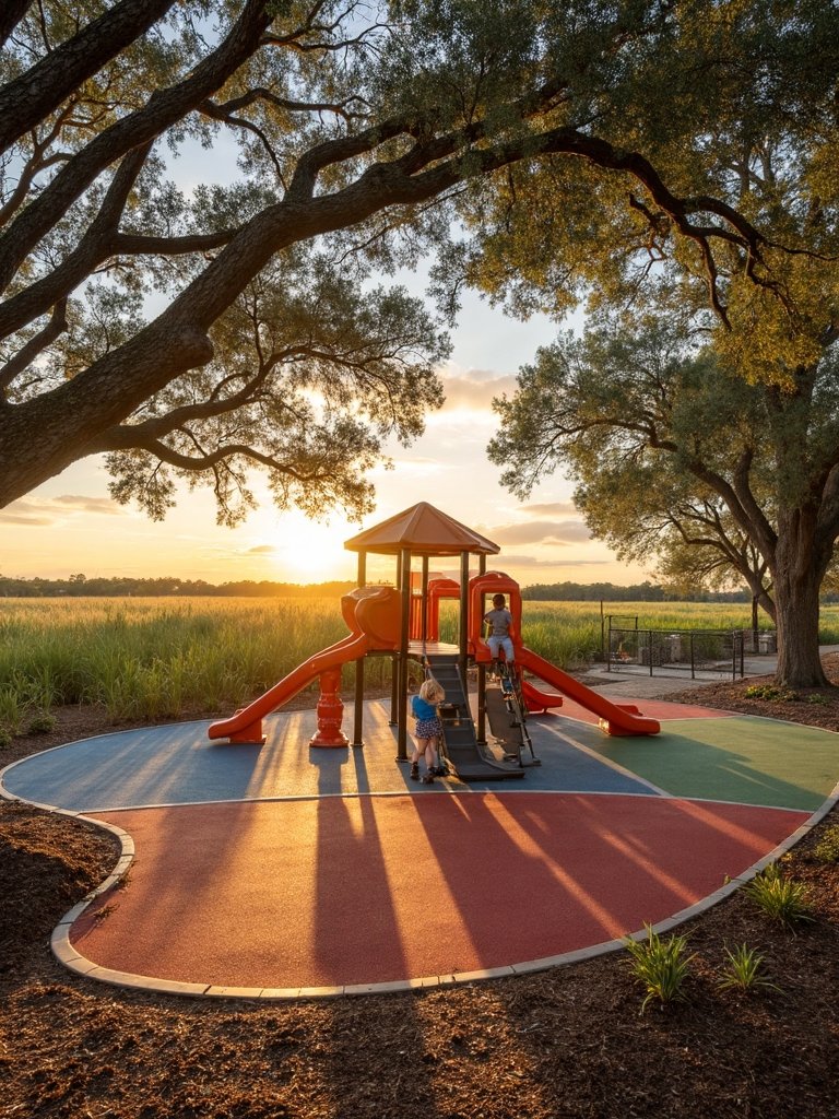 shaded oasis for family recreation