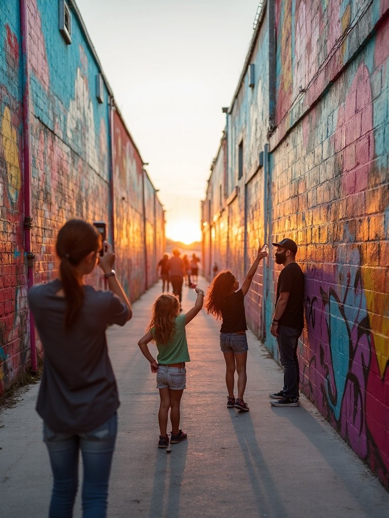 vibrant open air art museum
