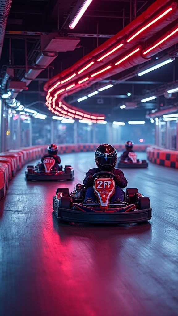 adrenaline pumping indoor electric go kart racing