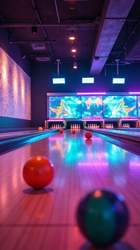 family bowling arcade entertainment