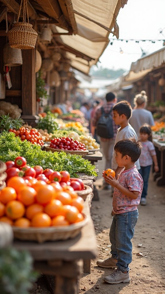 family friendly farmers market adventure