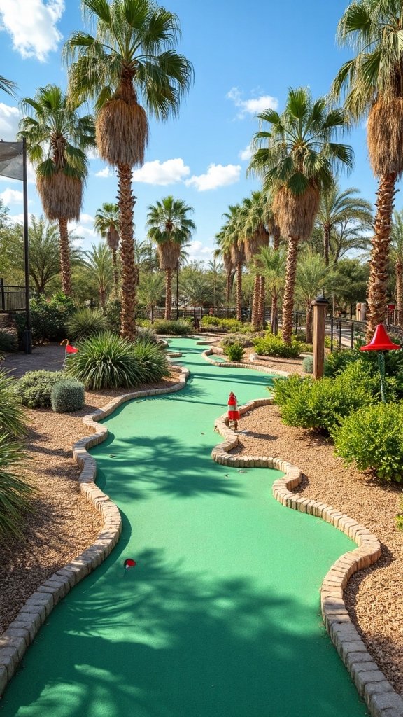 family friendly mini golf experience