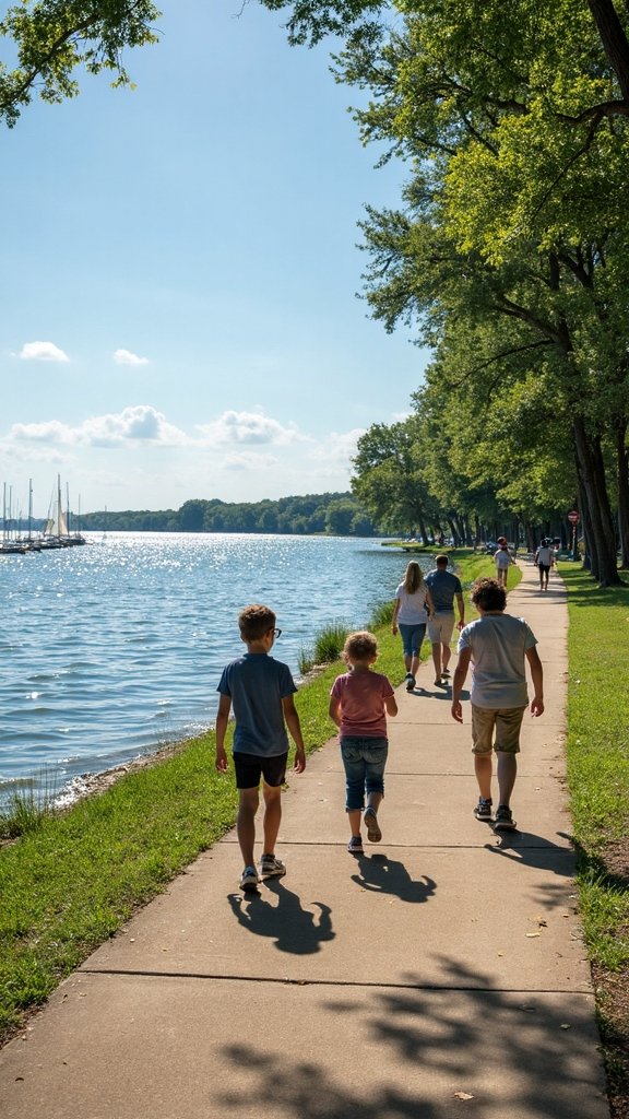 family fun by the lake