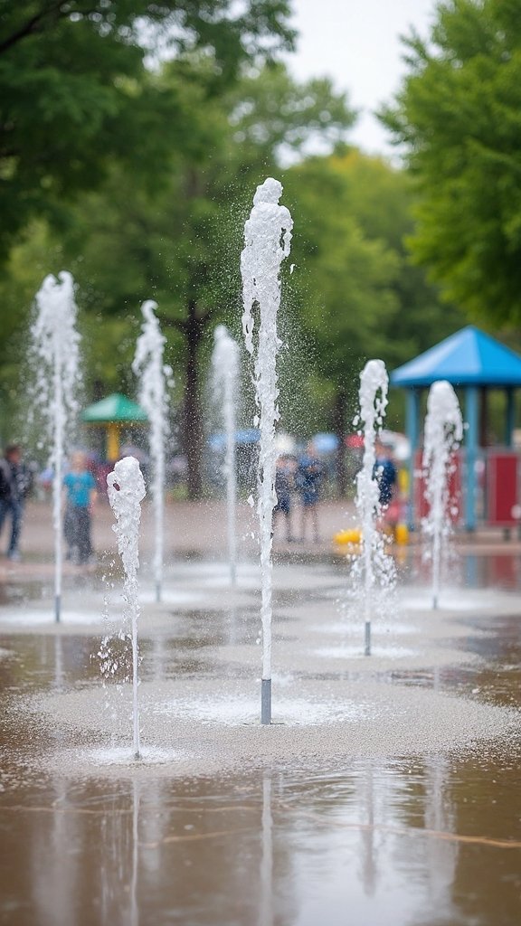 interactive water sprinklers delight kids