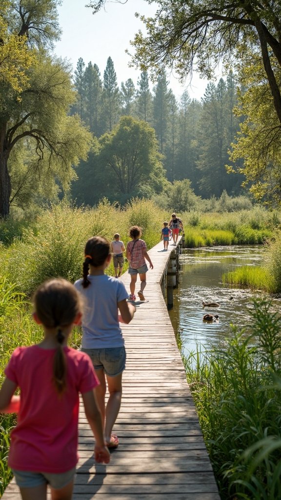 peaceful nature sanctuary near civilization