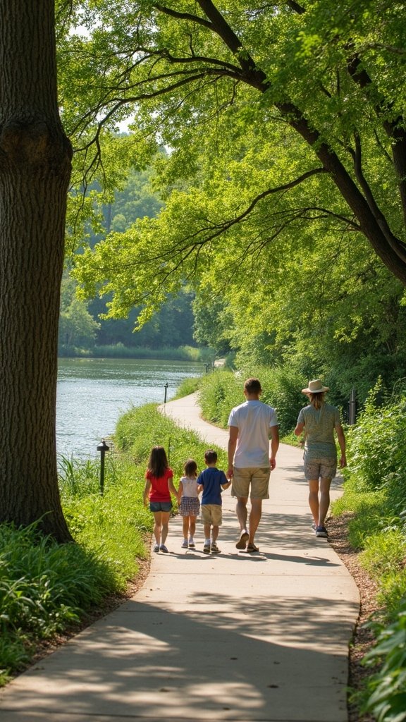 peaceful riverside nature trail experience