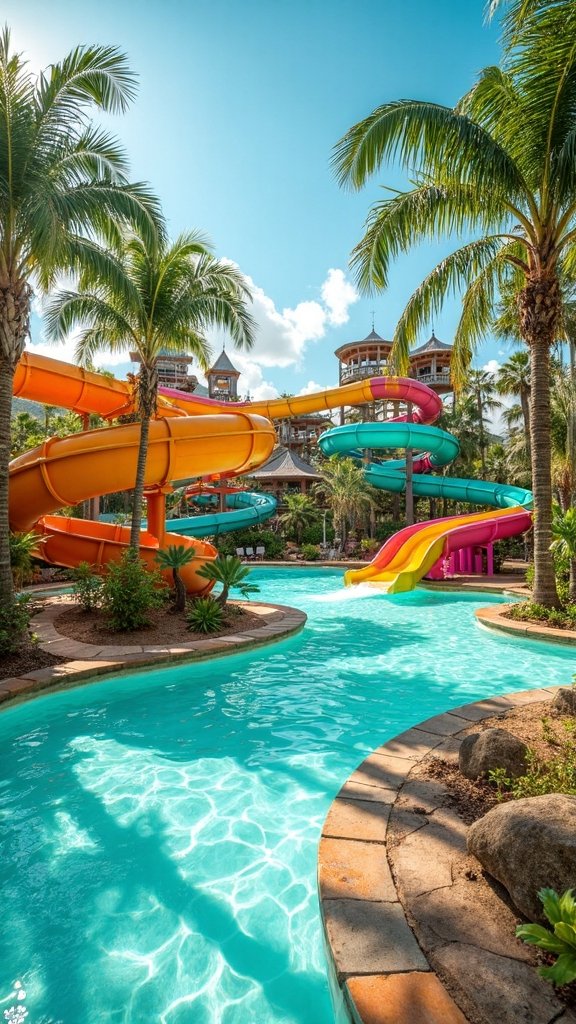 thrilling water slides lazy river excitement